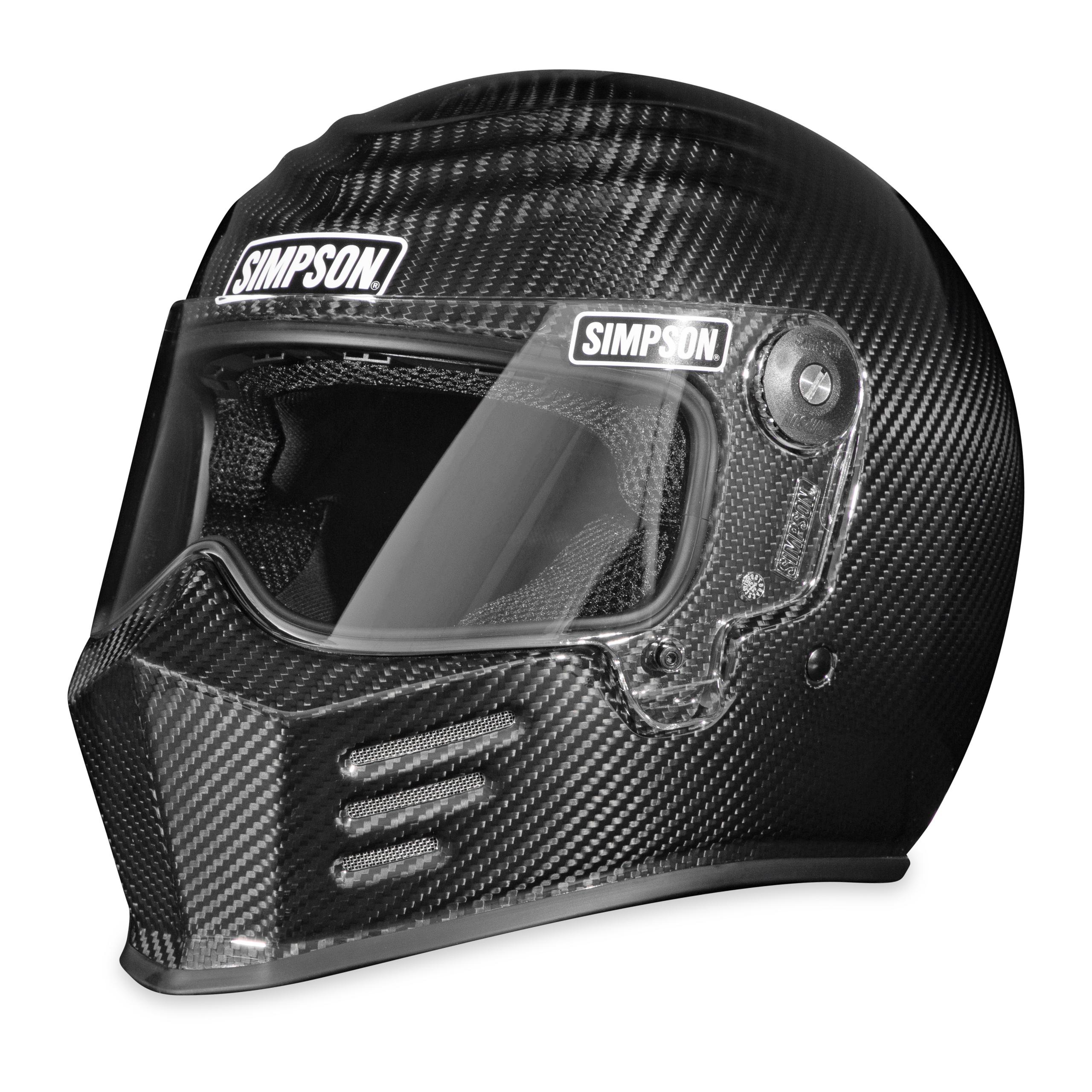 Simpson Racing Motorcycle Outlaw Bandit 3 Helmet - Carbon Fiber