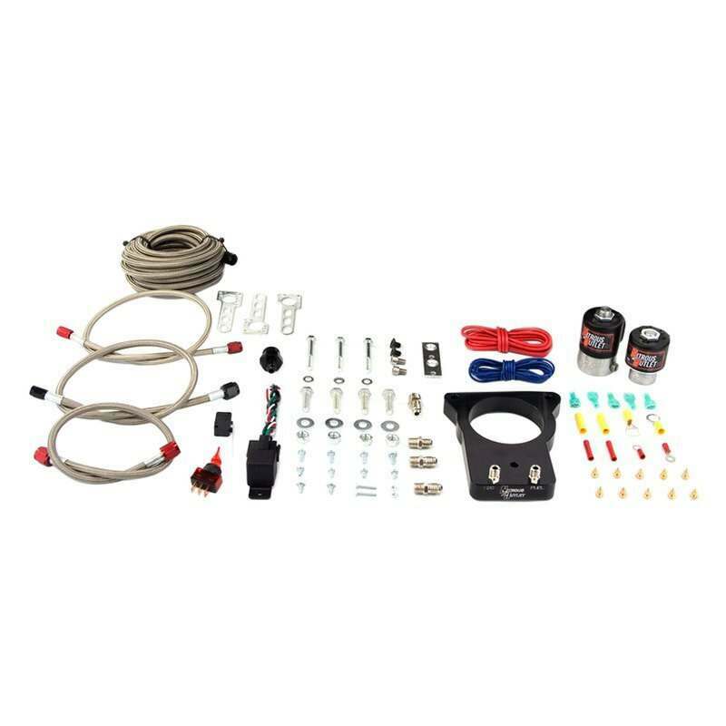 Nitrous Outlet GM 78mm LSX Plate System - Gas/E85 (5-55psi)(50-200HP)(No Bottle)(1997-2004 Corvette Requires Part # 00-42000) (Camaro 1993-2002 Corvette 1997-2004) - 00-10102-00