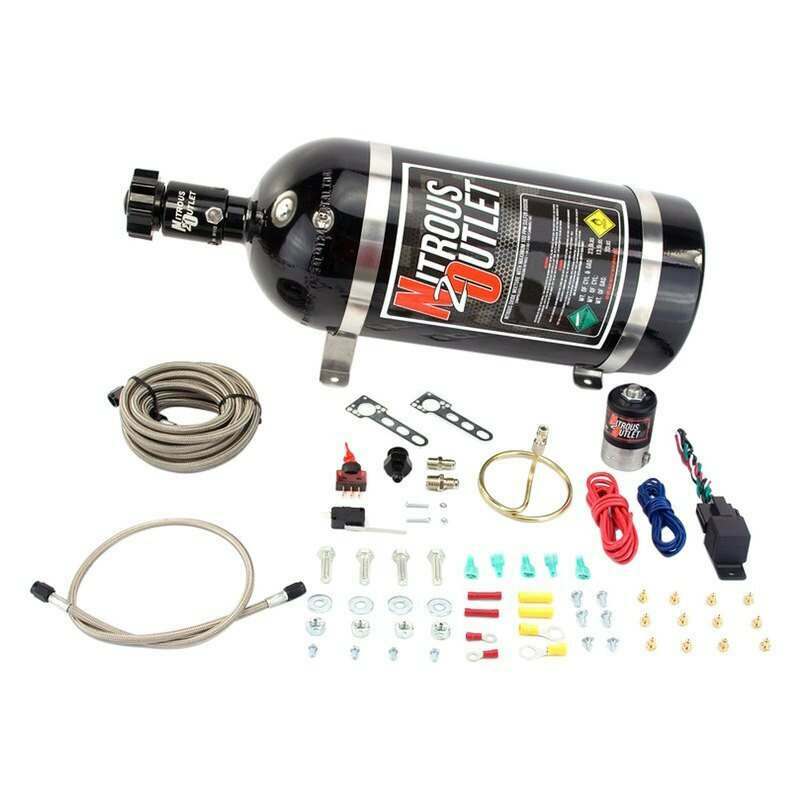 Nitrous Outlet Universal EFI Dry Small Distribution Ring System (35-200HP)(15lb Bottle) - 00-10202-15
