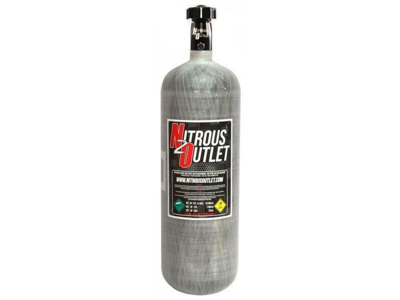 Nitrous Outlet 00-30145 12lb Composite Nitrous Bottle & High Flow Valve