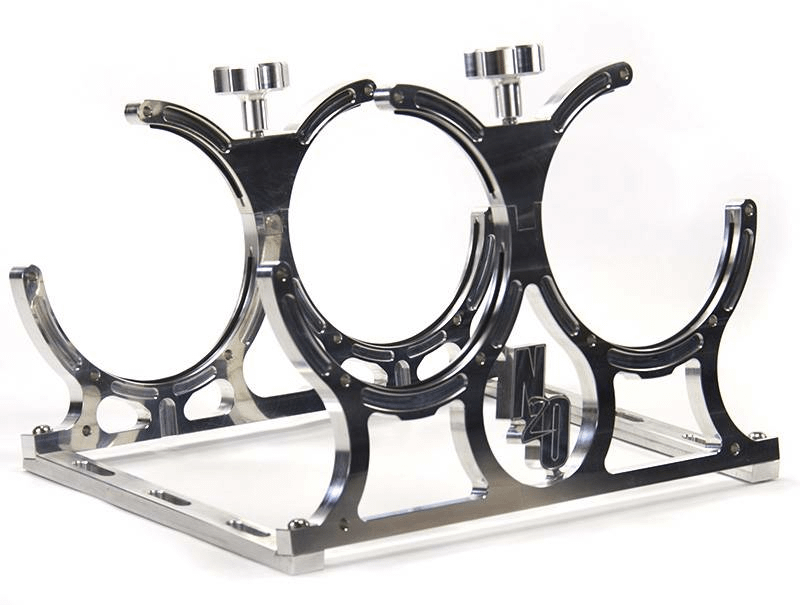 Nitrous Outlet Dual Billet Horizontal Mount Bottle Bracket 10lb/15lb Nitrous Outlet - 00-32012