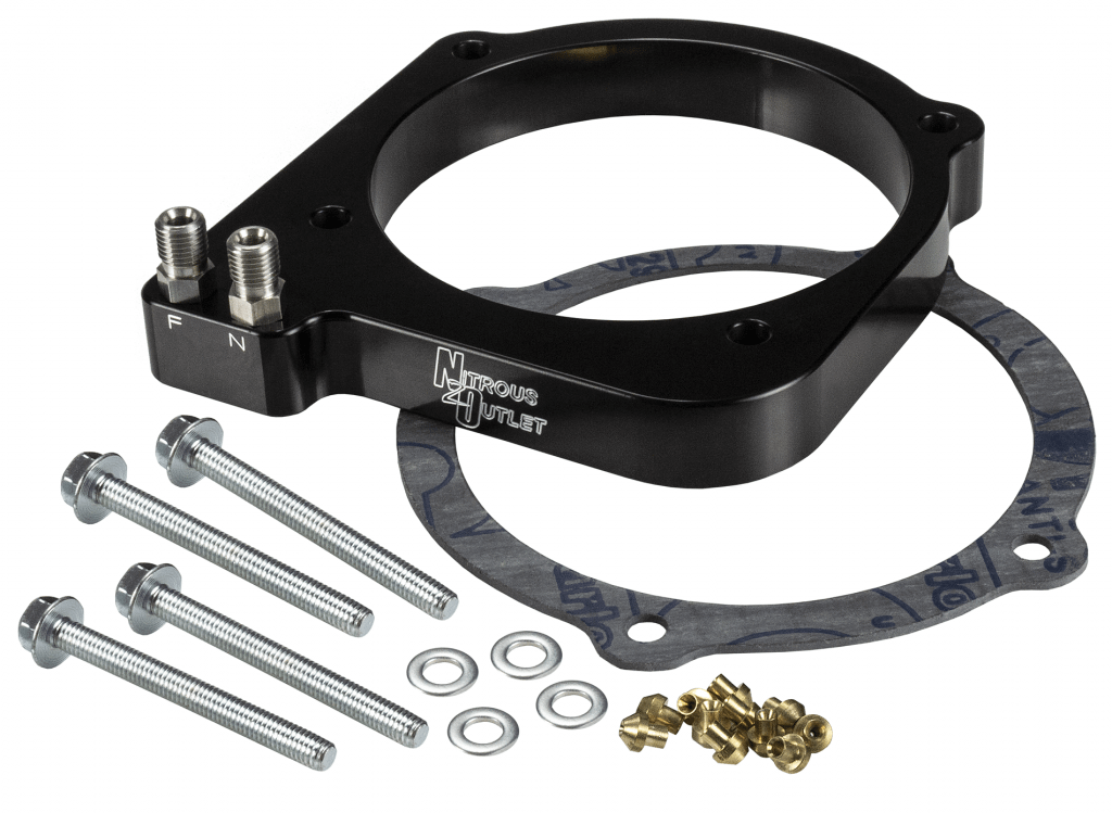 Nitrous Outlet Dodge 15-19 6.2L Hemi Hellcat /Challenger/Charger/Red Eye/Demon/18-19 Track Hawk 105mm Plate Conversion 50-100-150-200 HP Nitrous Outlet - 00-43008