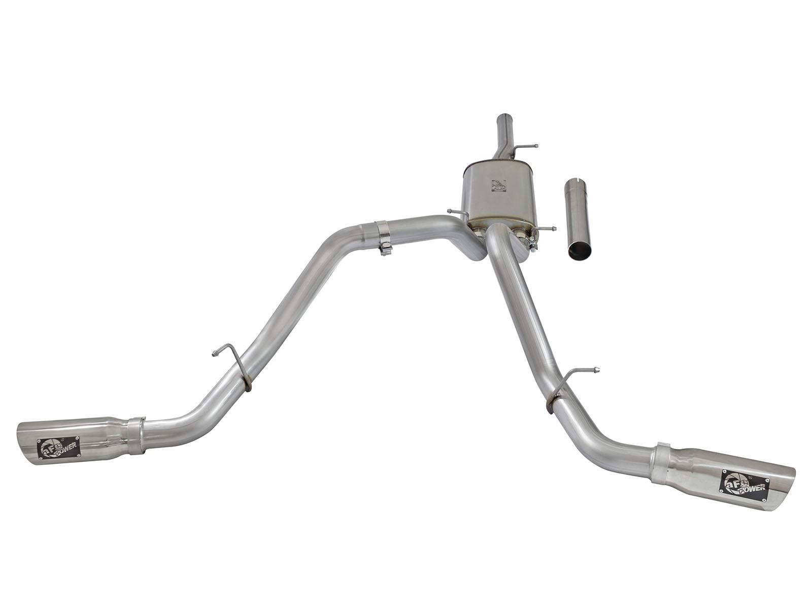 AFE MACH Force-Xp 3 IN 409 Stainless Steel Cat-Back Exhaust System w/Polished Tip - 49-44071-P