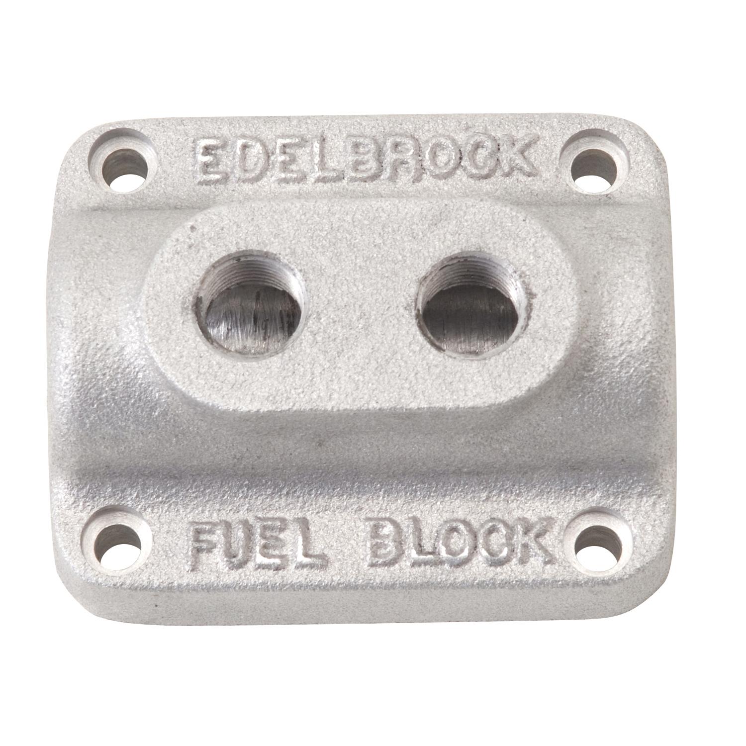 Edelbrock Dual Outlet Fuel Block Kit - 1280