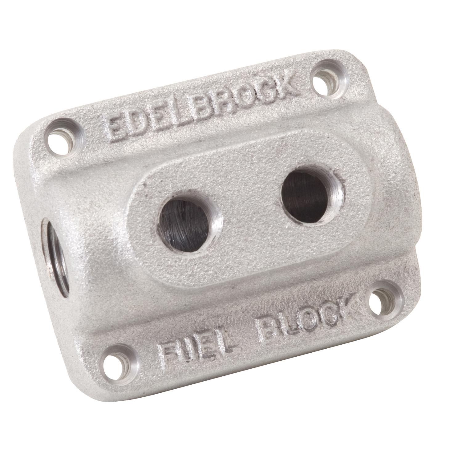 Edelbrock Dual Outlet Fuel Block Kit - 1280