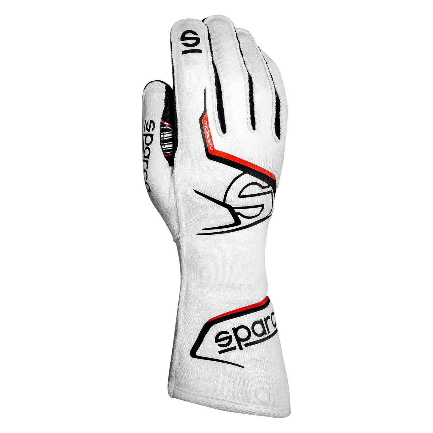 Sparco Glove Arrow  12 White/Black - 00131412BINR