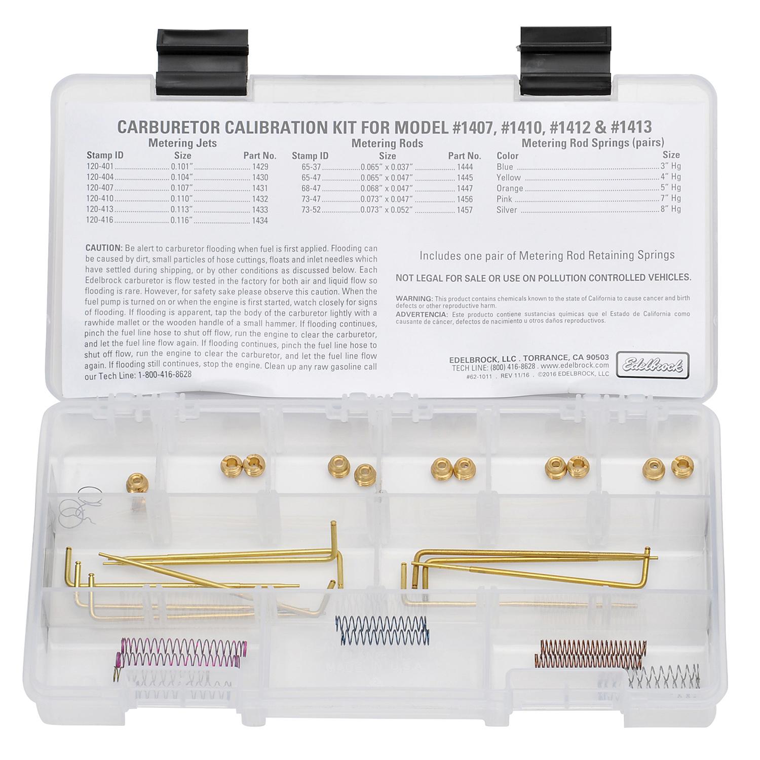 Edelbrock CALIBRATION KIT - 1480