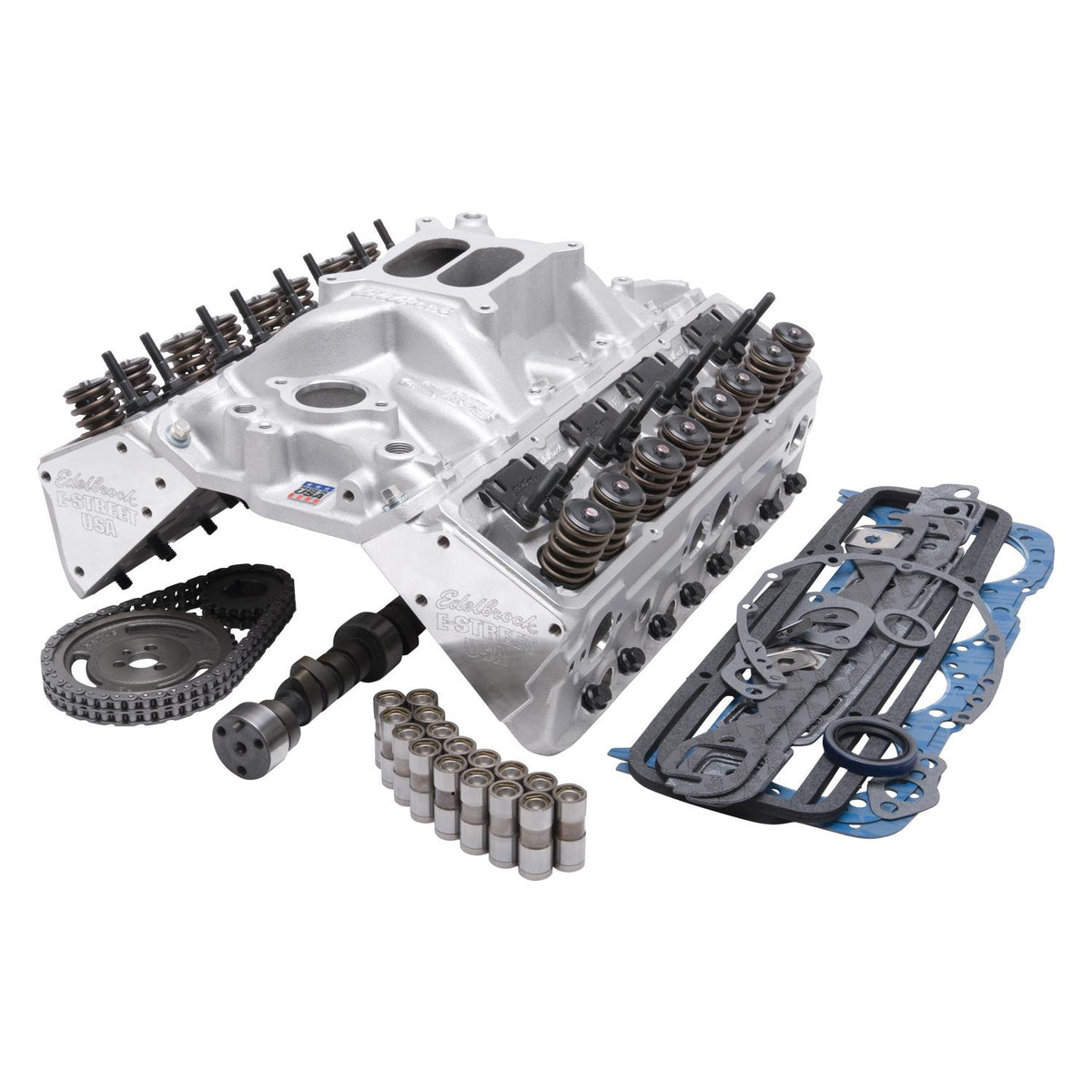 Edelbrock E-Street Top End Kit 1957-86 S/B Chevy - 2038