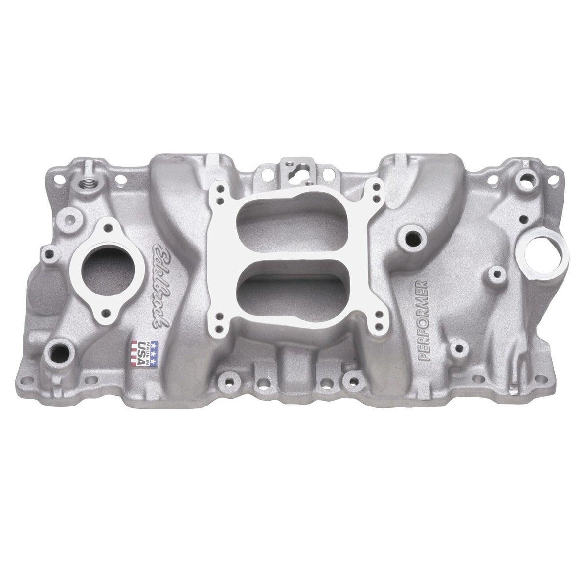 Edelbrock Performer Intk Mnfld 1987-95 SBC (1987-1987 Buick Regal,1987-1989 Excalibur Phaeton,1987-1991 Avanti II,1987-1988 GMC G3500) - 2104