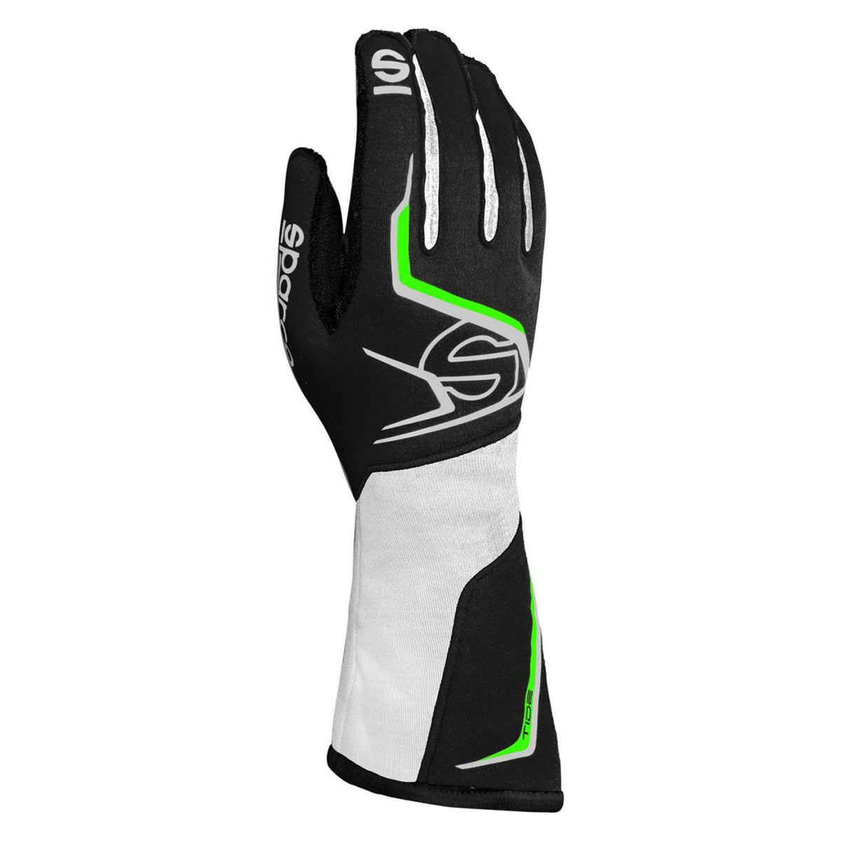 Sparco Gloves Tide K 08 Black/White/Grn - 0028608NRVF