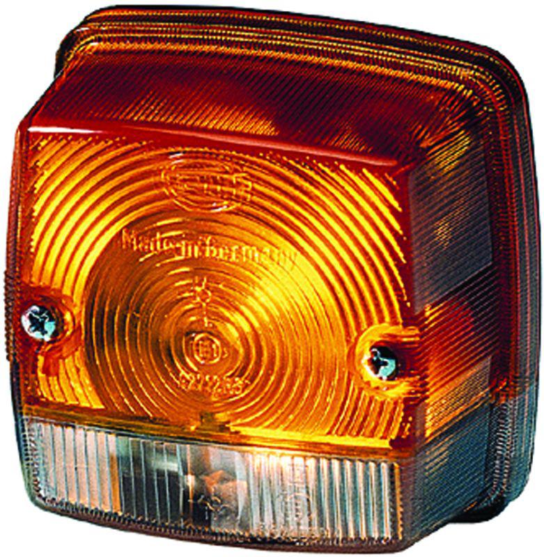 Hella 3014 Amber/White Turn/Side Marker Lamp - 003014251