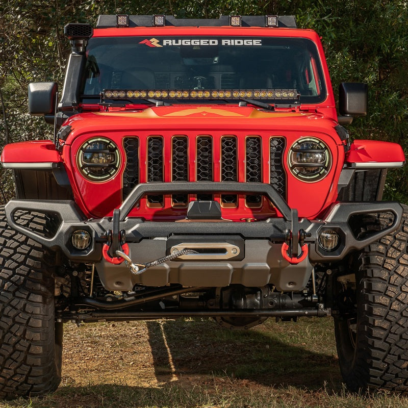 Rugged Ridge Venator Front Bumper Overrider 18-21 Jeep Wrangler Jl - 11549.55