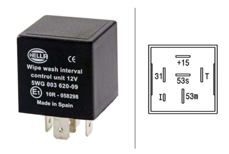 Hella Wash-Wipe Control Unit 12V - 003620091