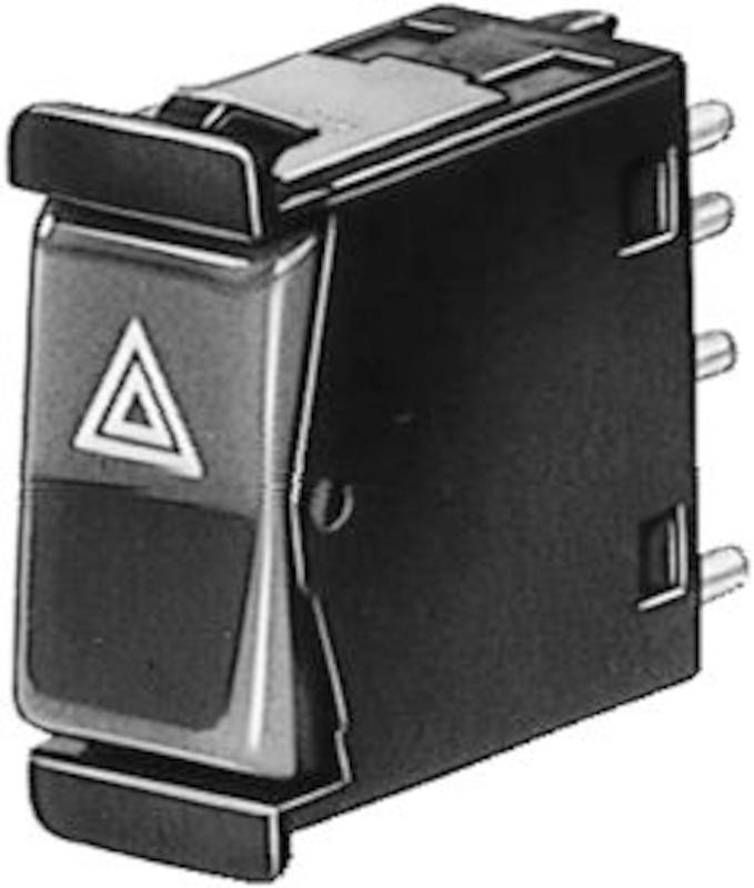 Hella Hazard Flasher Rocker Switch - Mercedes Benz - 003631021