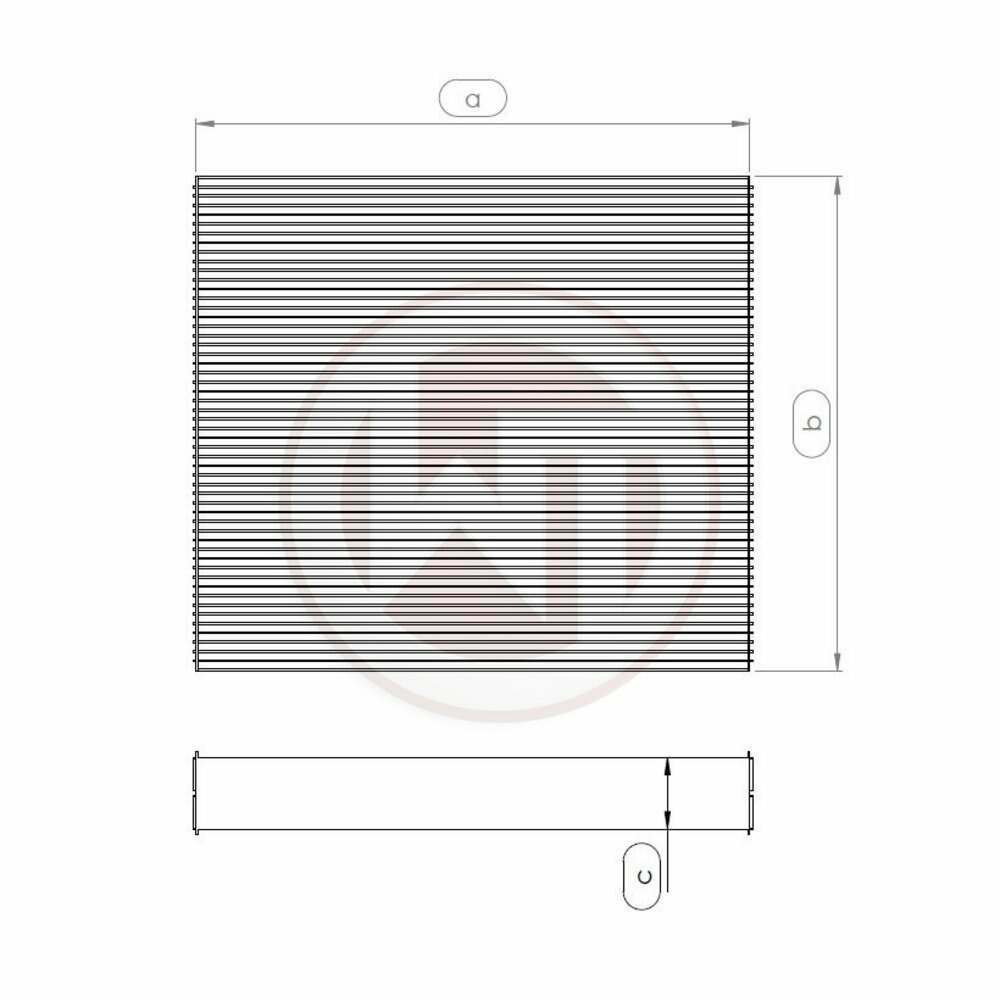 Wagner Tuning Radiator core 563x468x32 - 004001004-001