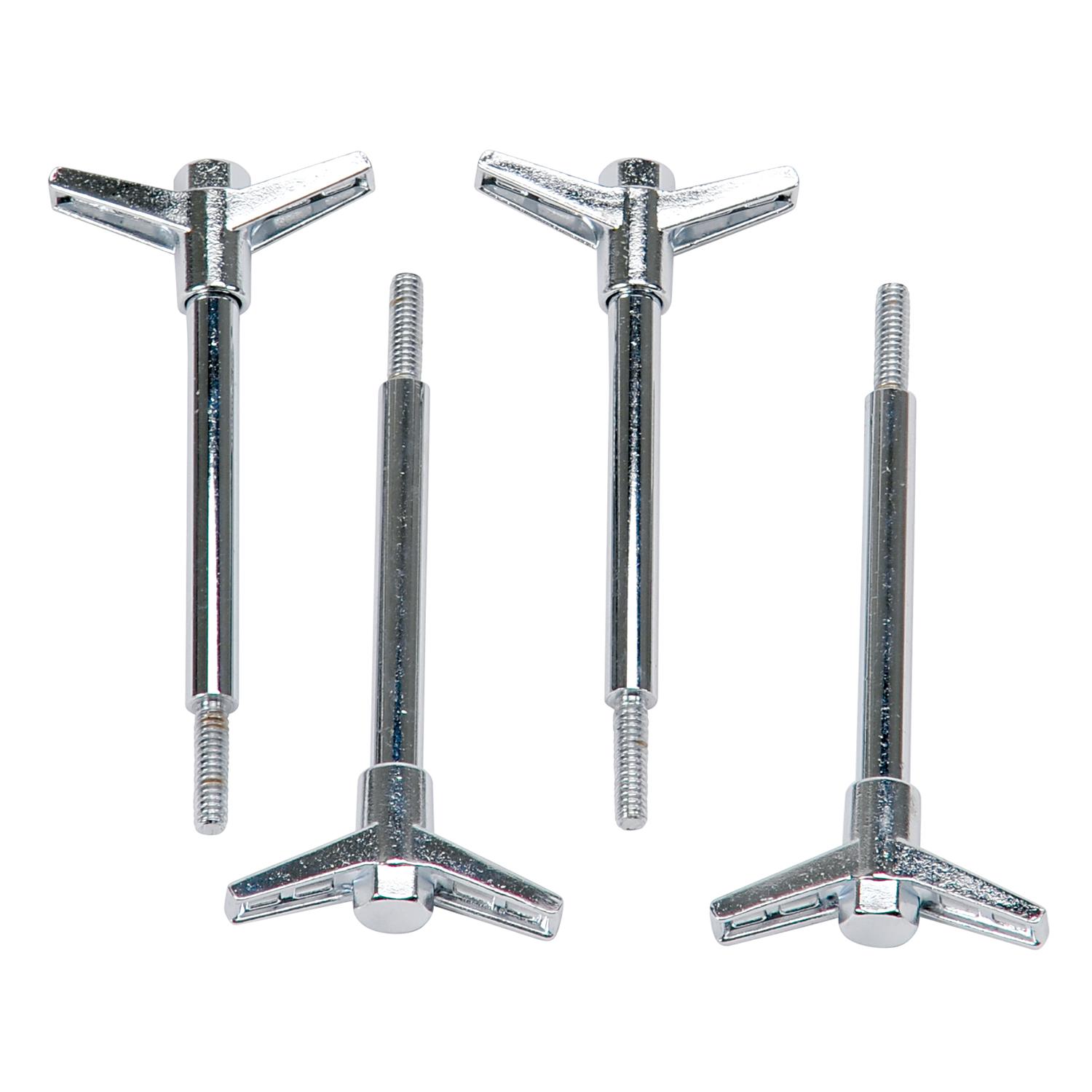 Edelbrock 2-Piece Valve Cover Wing Bolts Chrome - 4401