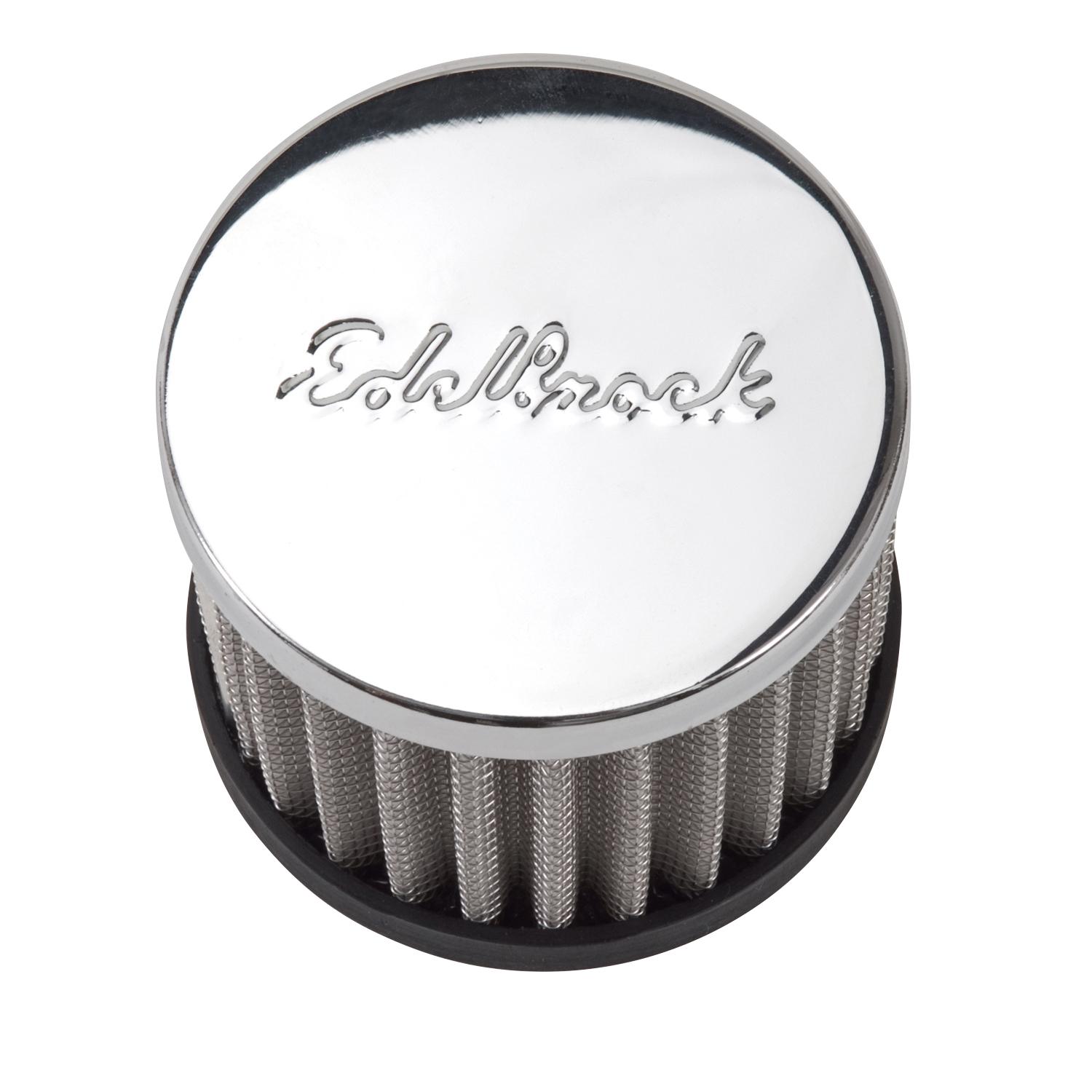 Edelbrock Circle Track Round Push-in Breather - 4420