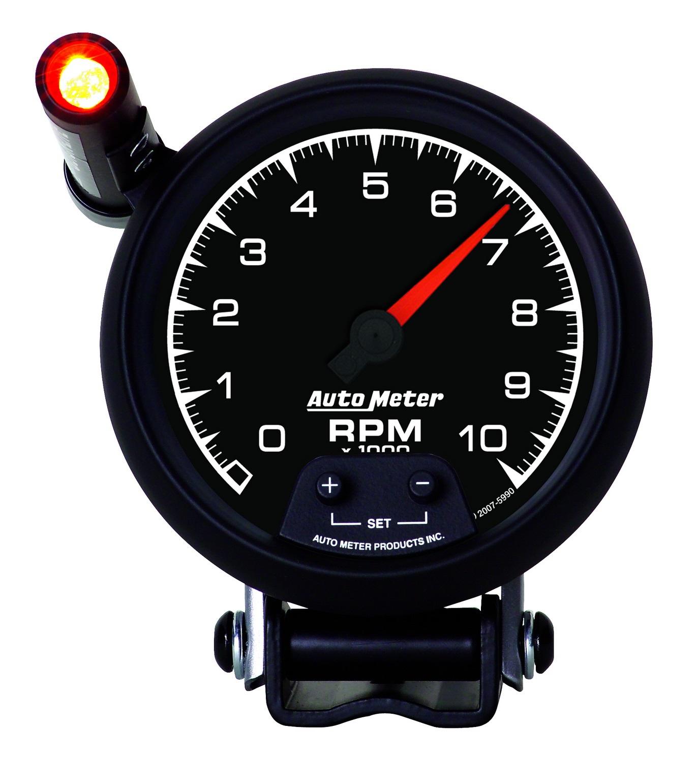 Auto Meter 3-3/4" PEDESTAL TACHOMETER, 0-10,000 RPM, ES - 5990
