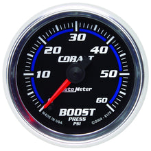 Autometer Cobalt Series 2 1/16" Electric 0-60 PSI Boost Gauge