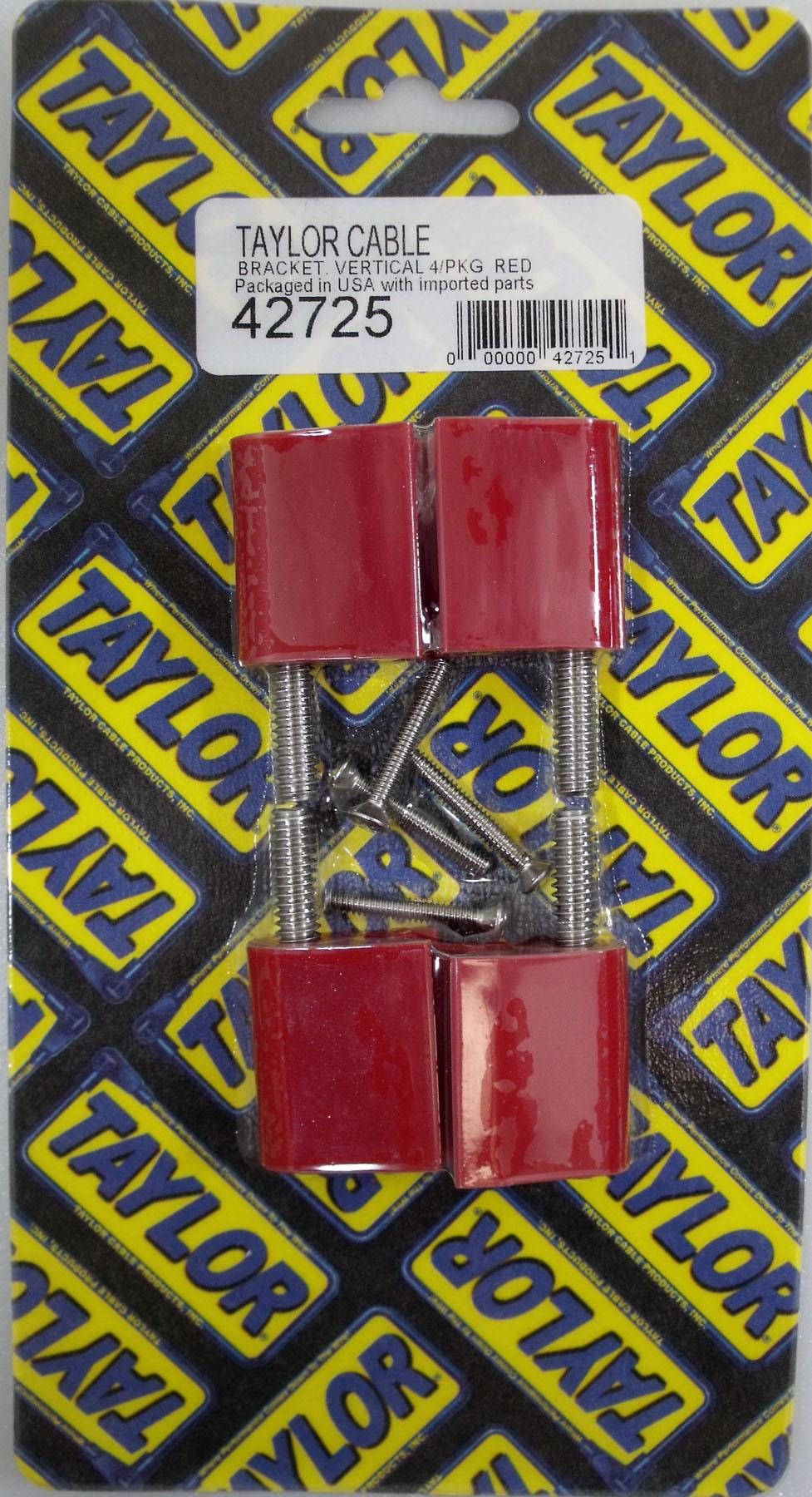 TAYLOR CABLE Bracket, vertical red - 42725