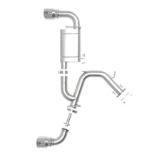 AFE Takeda-ST 3 IN 304 Stainless Steel Axle-Back Exhaust System w/ Polished Tip (Hyundai Veloster N 19-20 L4-2.0L (t)) - 49-37009-P