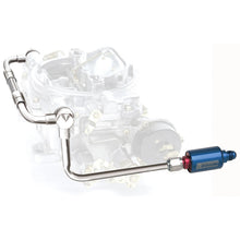 Edelbrock Dual-Feed Chrome Fuel Line Kit W Filter - 8133