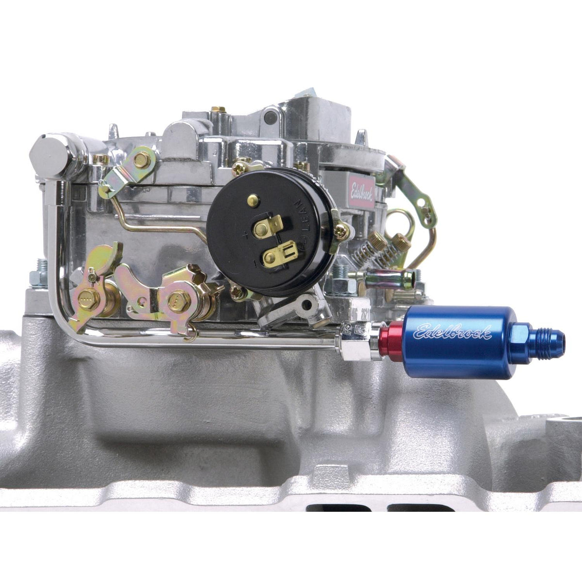 Edelbrock Chrome Steel Fuel Line Kit - 8134