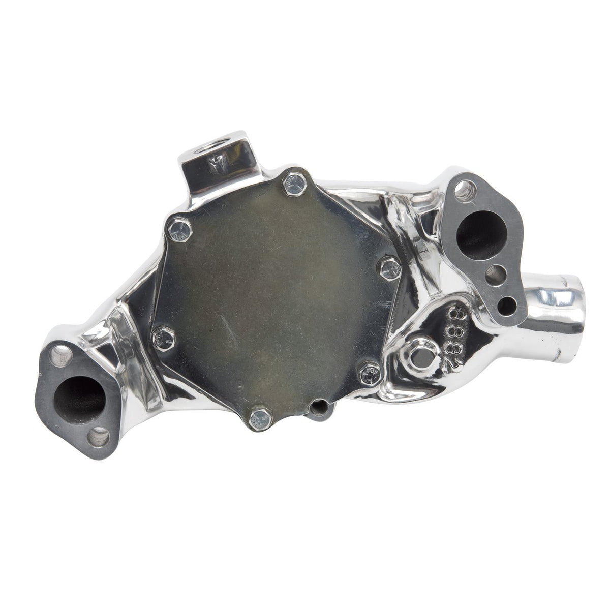Edelbrock Water Pump SBC Reverse Short Polished - 8892