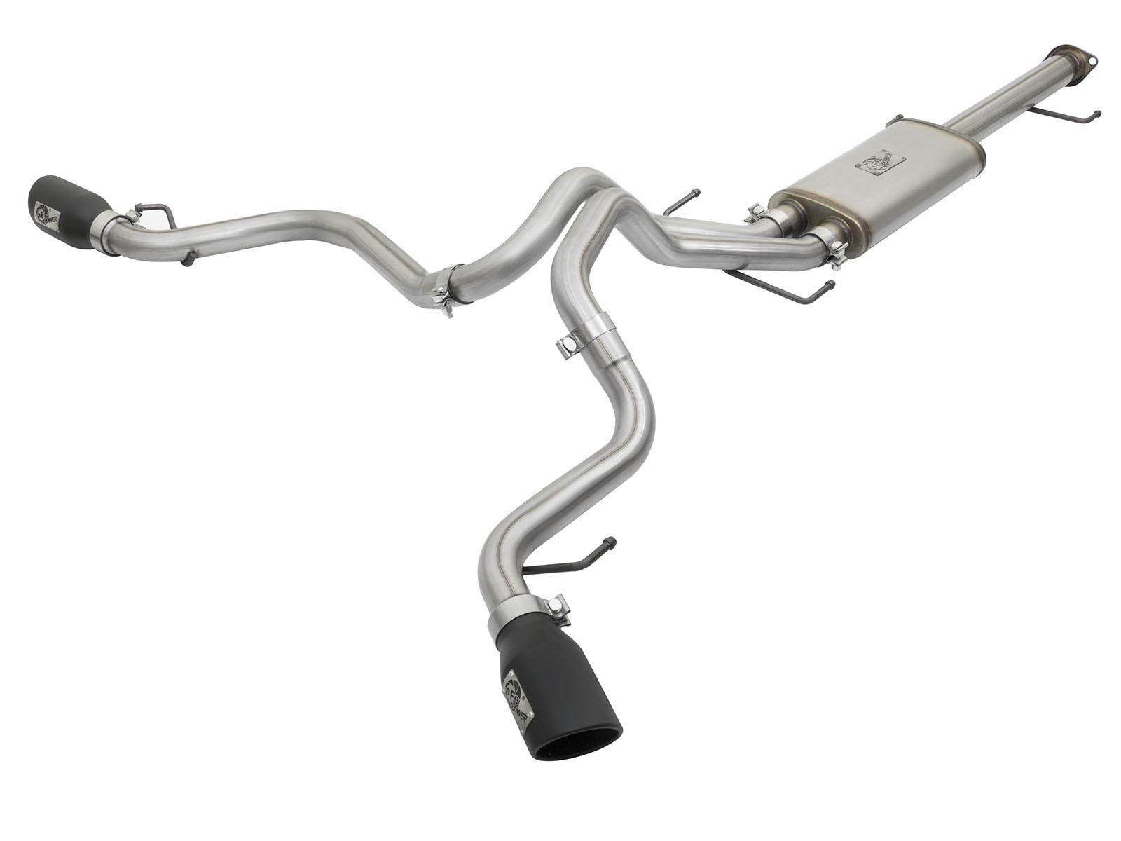 AFE MACH Force-Xp 3 IN to 2-1/2 IN 409 Stainless Steel Cat-Back Exhaust w/ Black Tip (2007-2014 FJ Cruiser) - 49-46029-B