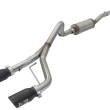 AFE Rebel Series 2-1/2 IN 409 Stainless Steel Cat-Back Exhaust System w/Black Tip - 49-48056-B
