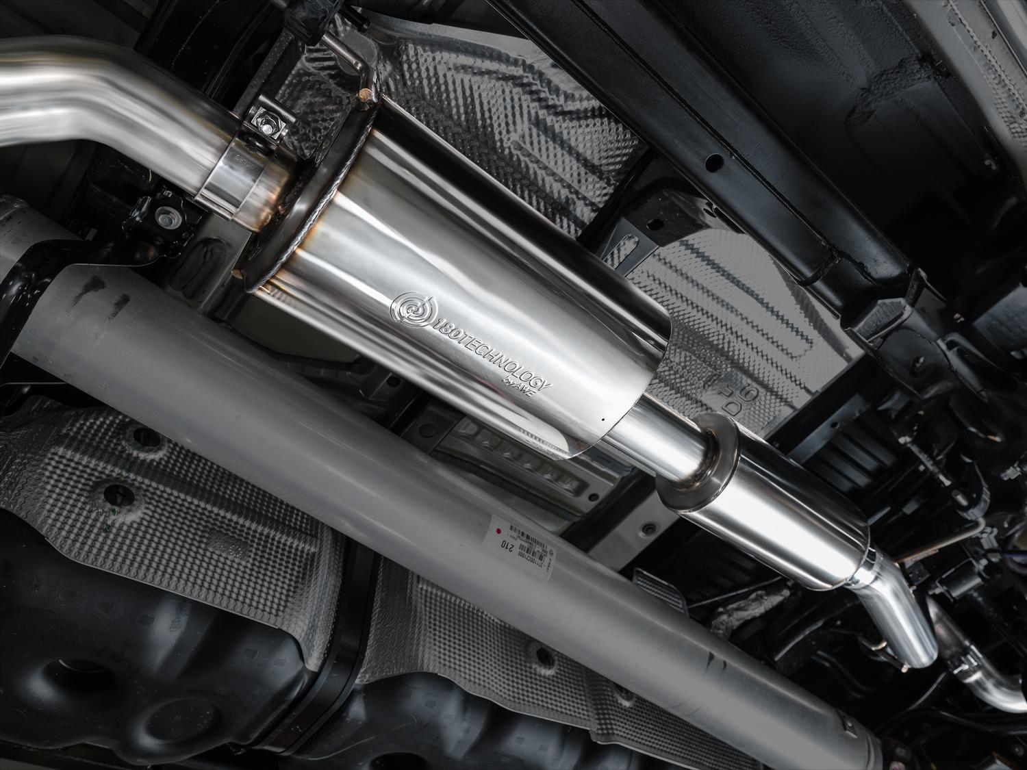 AWE 0FG Exhaust for 3rd Gen Toyota Tundra - Dual Chrome Silver Tips - 3015-32063
