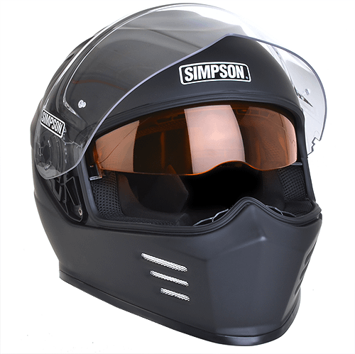 Simpson Racing Ghost Bandit Flat Black Motorcycle Helmet - X-Large - GBDXL3