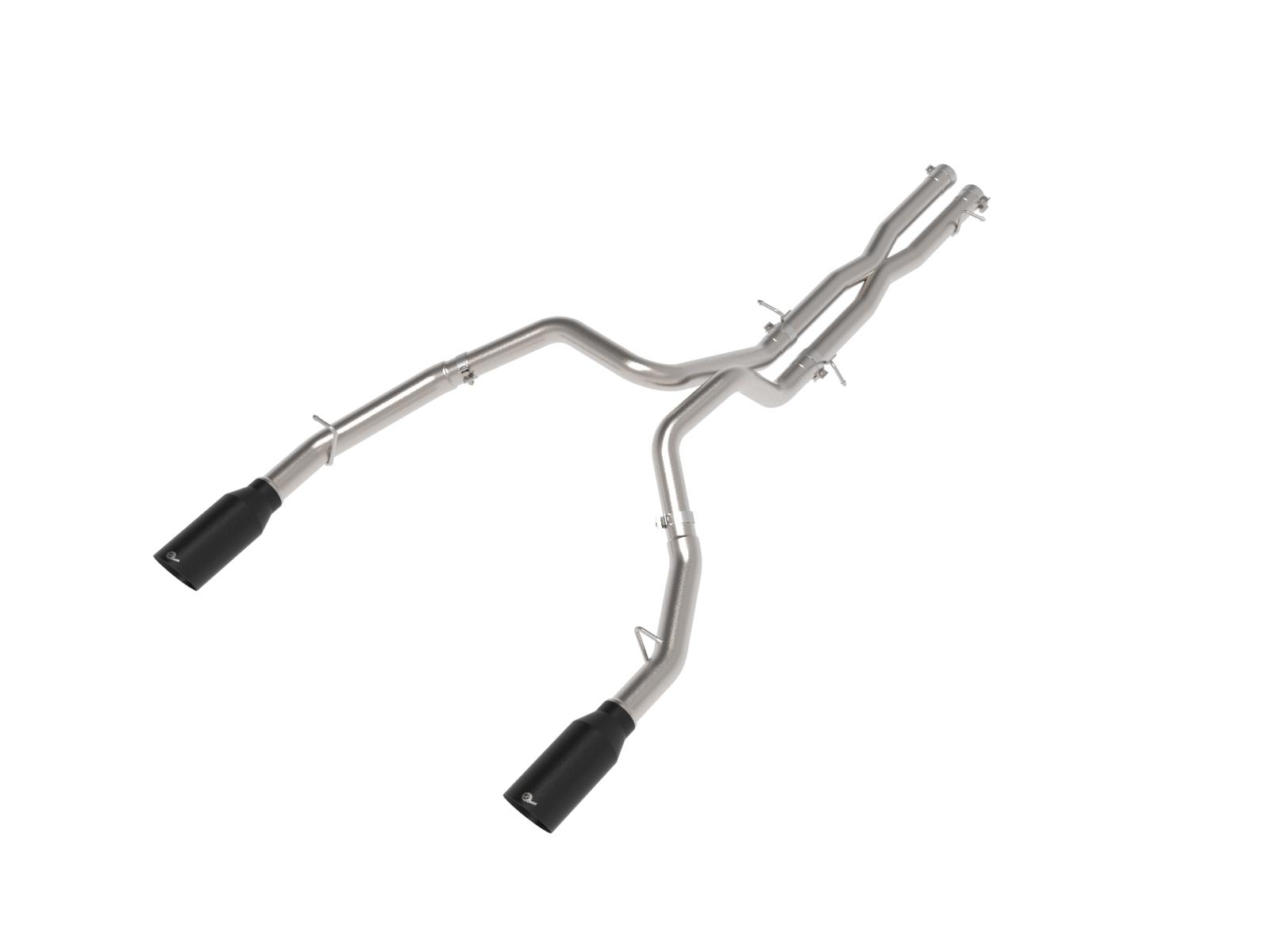 AFE Vulcan Series 3 IN to 3-1/2 IN Stainless Steel Cat-Back Exhaust System Black (2025 1500 RHO) - 49-32087-B