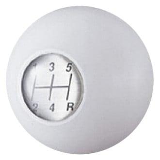 Cusco Shift Knob, White Duracon, 44mm OD Ball Shape, M12 x 1.25, Toyota / Subaru / Suzuki - 00B 760 1WW