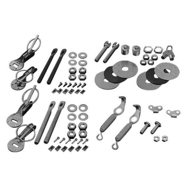 Cusco Trunk Lock Pin Kit, Spring type, Silver, Universal - 00B 818 A