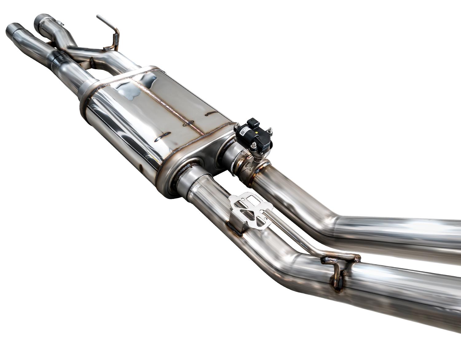 AWE SwitchPath Exhaust - Chrome Silver Tips (2021-2023 F-150 Raptor 3.5L) - 3025-32356