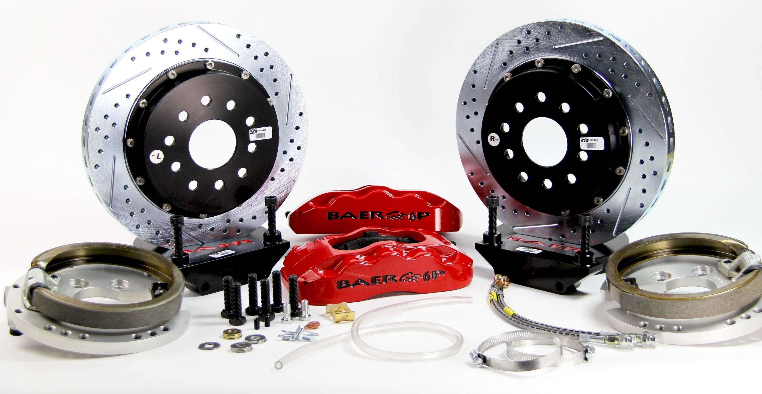 Baer 14" Pro+ Rear Brake Kit, Grabber Blue, SDZ (1982-1992 Camaro , Firebird) - 4302398GB