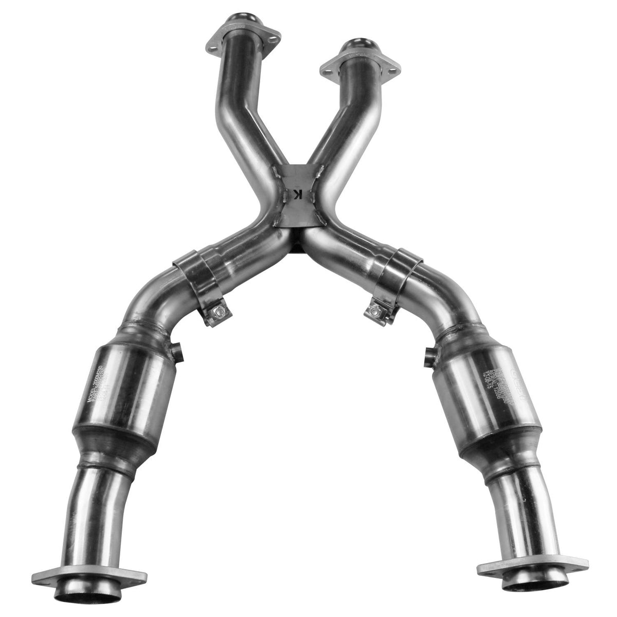 Kooks 2-1/2" SS Catted X-Pipe. 1999-2004 Mustang. (Connects to OEM) - 11203240