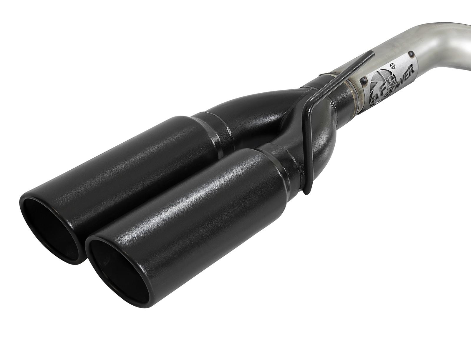 aFe Vulcan Series 3 IN 304 Stainless Steel DPF-Back Exhaust System w/Black Tip (2023-2024 GM Trucks L6-3.0L (td) LZO)- 49-34146-B