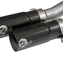 AFE Rebel Series 3 IN to 2-1/2 IN 409 Stainless Steel Cat-Back Exhaust w/Black Tip - 49-44070-B