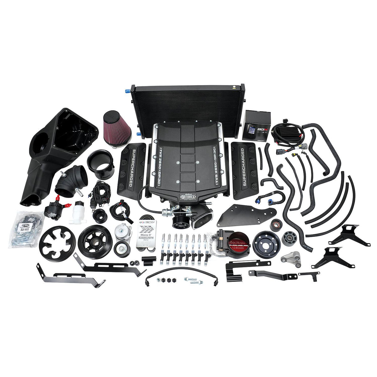 Edelbrock 15388 E-Force Stage II Supercharger Kit (2018-19 Ford Mustang GT 5.0L)