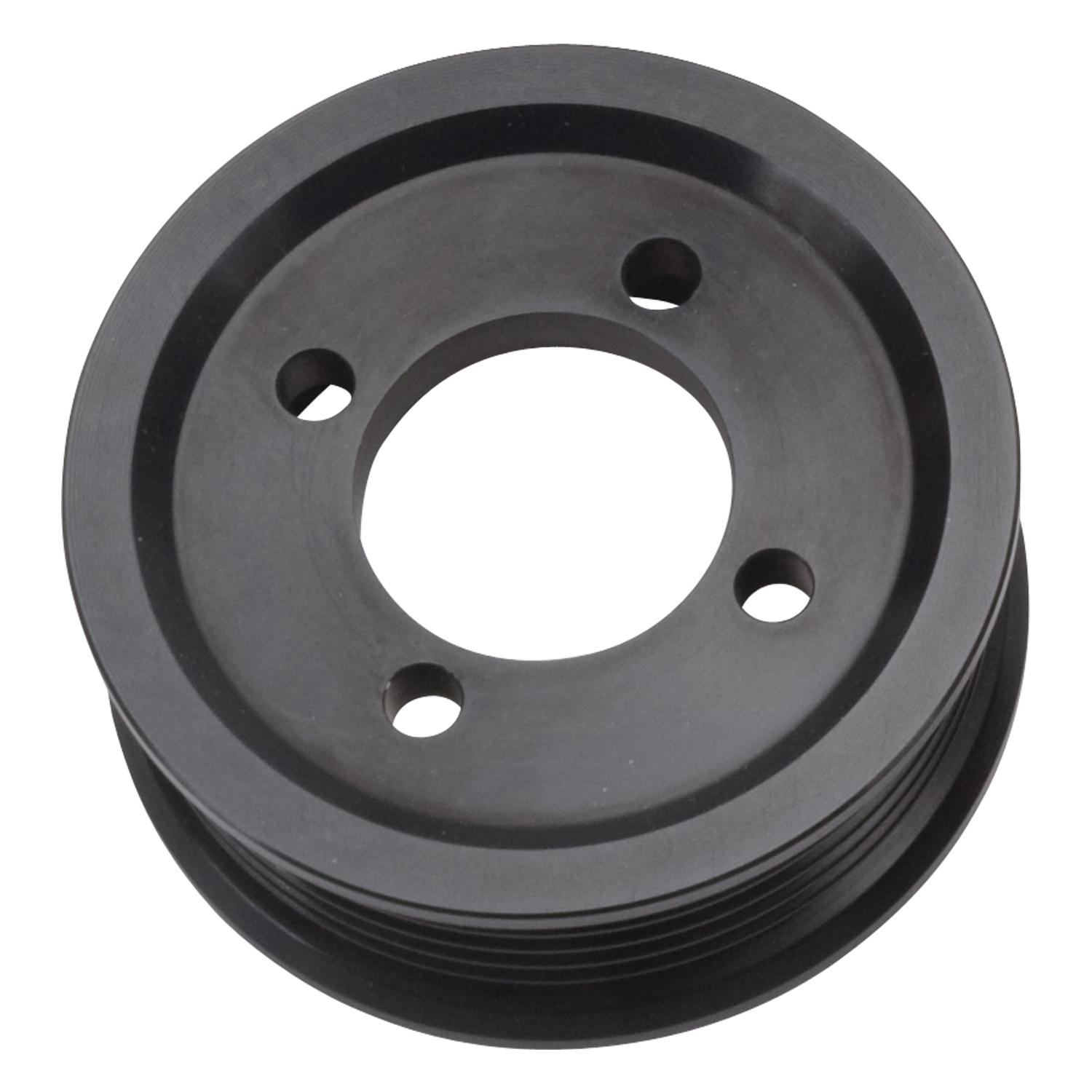 Edelbrock 15822 3.00" 6-Rib Supercharger Pulley Black Finish for Stage 3 - Pro Tuner System