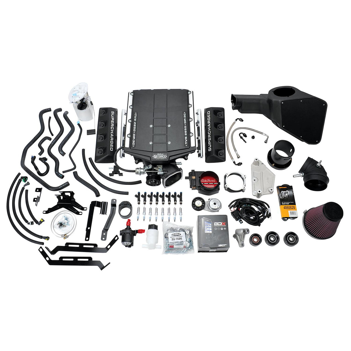 Edelbrock E-Force Stage 2 Supercharger System 2015-2017 Ford Mustang GT 5.0L - Complete Kit (2.65L TVS)