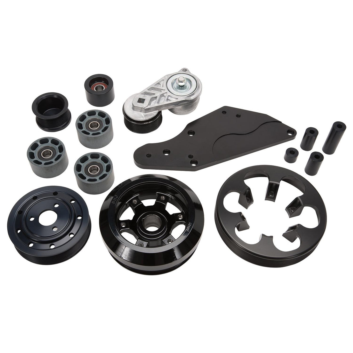 Edelbrock 15879 E-Force 8-Rib Belt Drive Upgrade Kit for Ford Coyote 5.0L Engines (2013-2019 5.0L Mustangs)