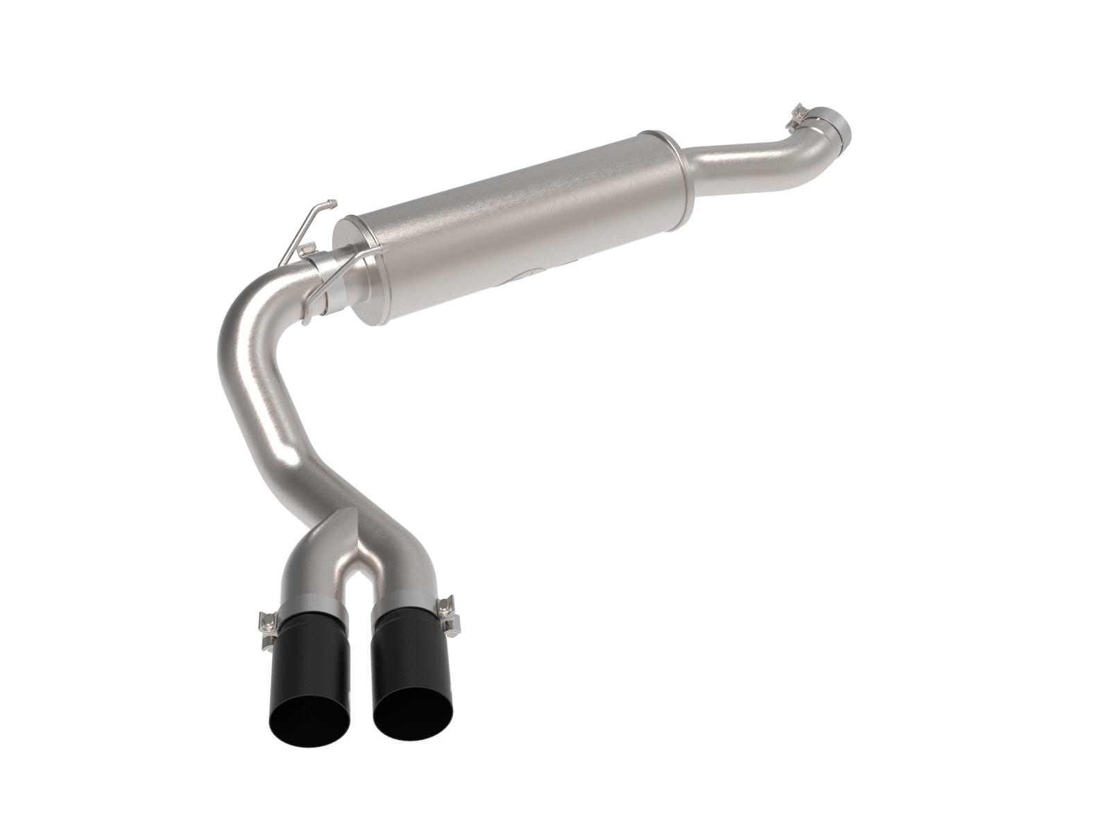 AFE Large Bore-HD DPF-Back Exhaust System w/ Black Tip (2019-2021 2500, 3500) - 49-42082-B