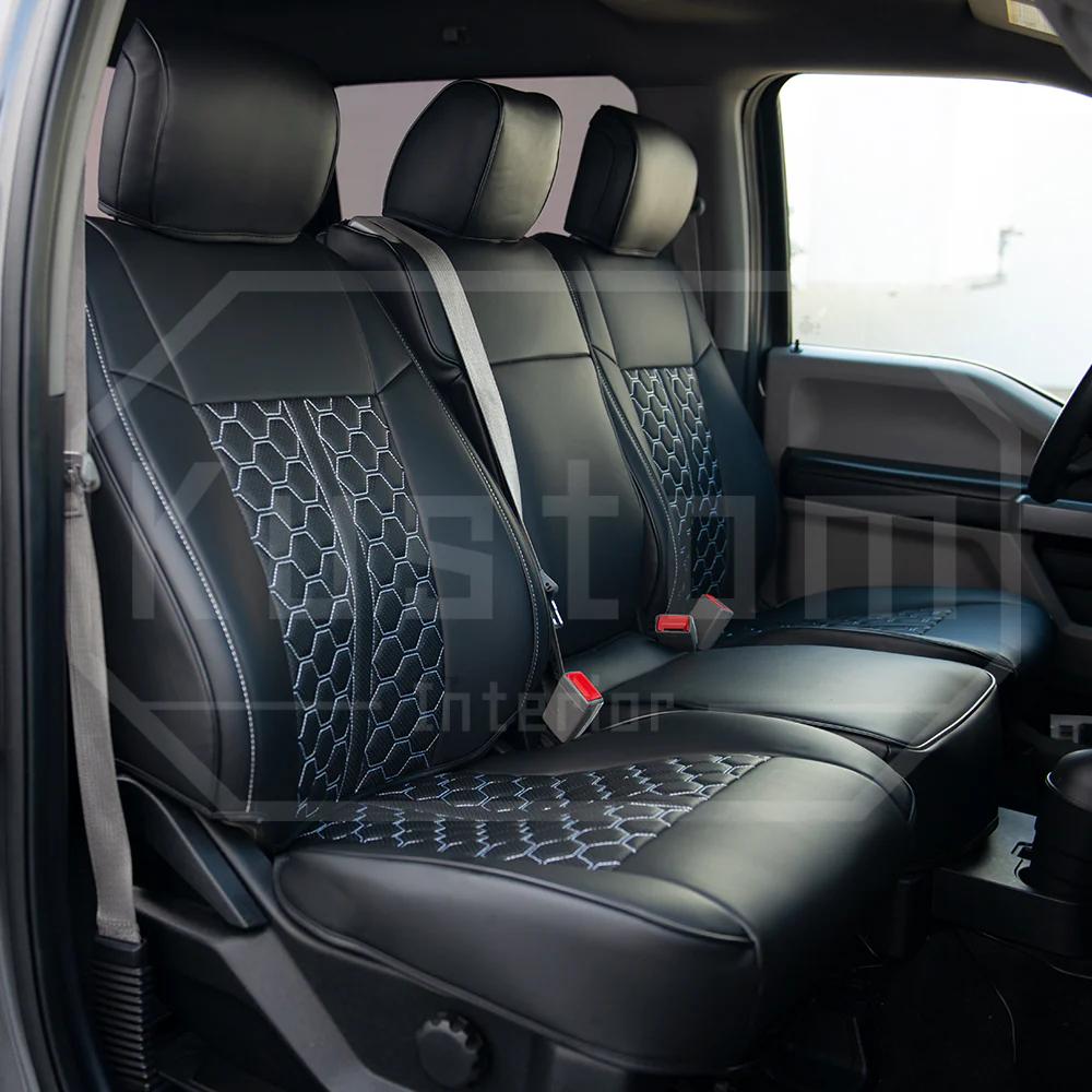 Kustom Interior Custom Premium Artificial Leather Seat Covers (2015-2020 F-150)