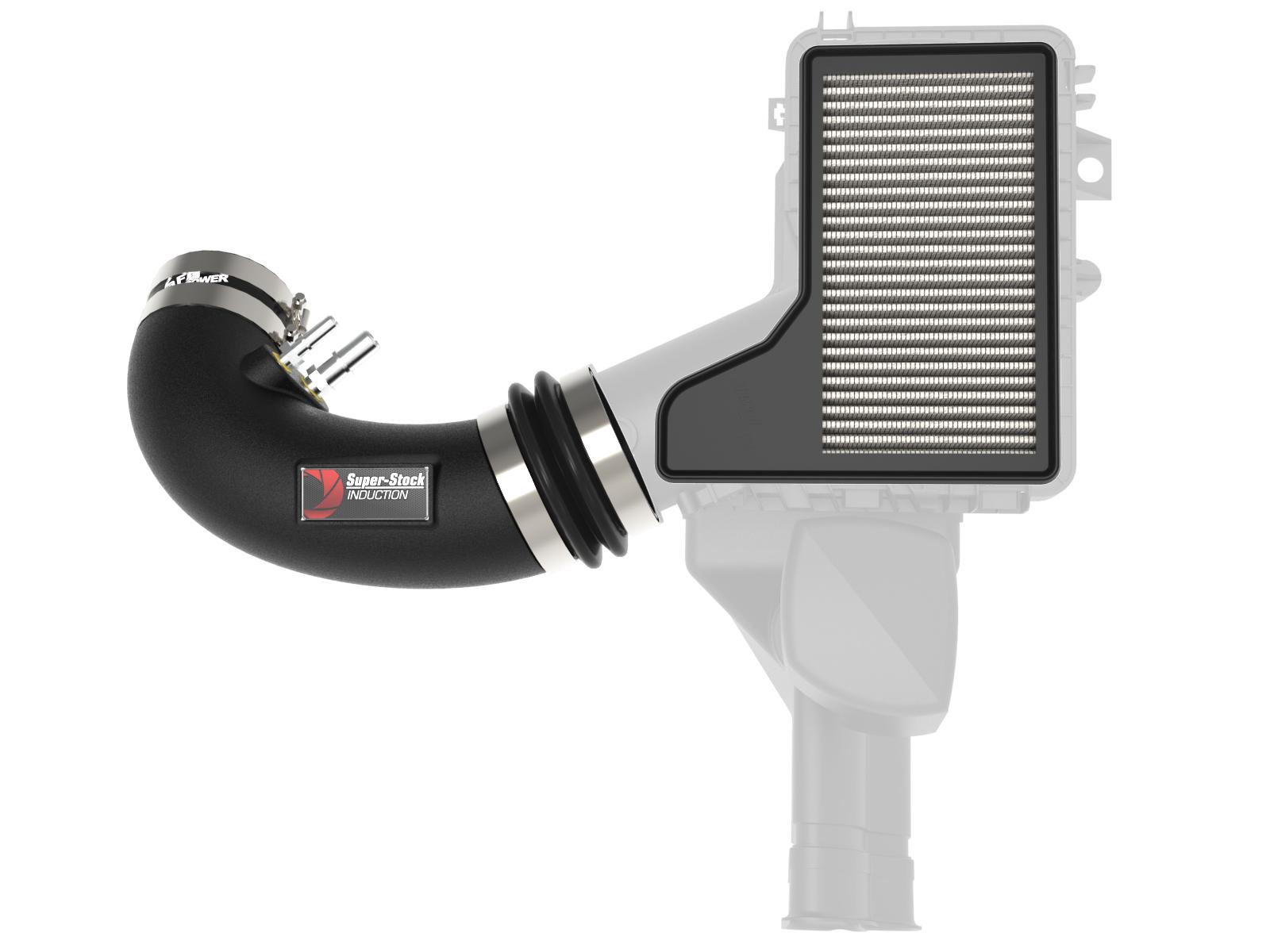 AFE Super Stock Induction System w/ Pro DRY S Media (Ford Mustang GT 15-17 V8-5.0L) - 55-10004D
