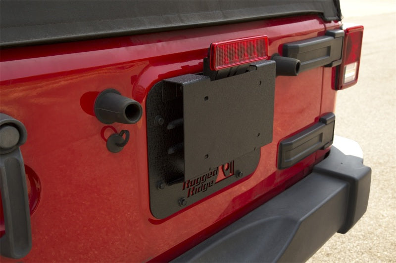 Rugged Ridge Tire Carrier Delete Plate Kit: 07-18 Jeep Wrangler Jk - 11586.11