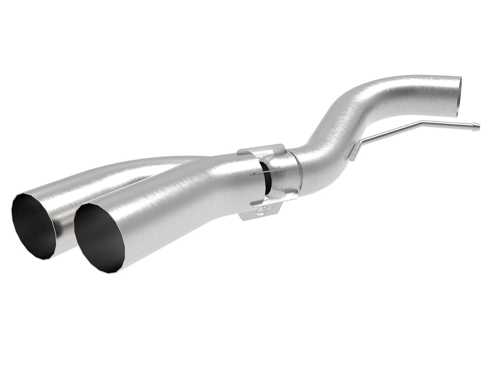 AFE Rebel 409 Stainless Steel DPF-Back Exhaust System w/ Dual Brushed Tips (Ford F-150 18-20 V6-3.0L (td)) - 49-43108-H