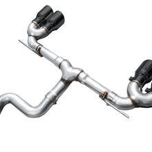 AWE Track Edition Exhaust for Volkswagen MK8 Golf R - Diamond Black Tips - 3020-43658